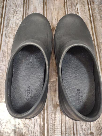 Crocs Clogs Women's Size 7 Dual Comfort Grey Slip On Nursing Shoes Neria Pro II - Picture 6 of 10